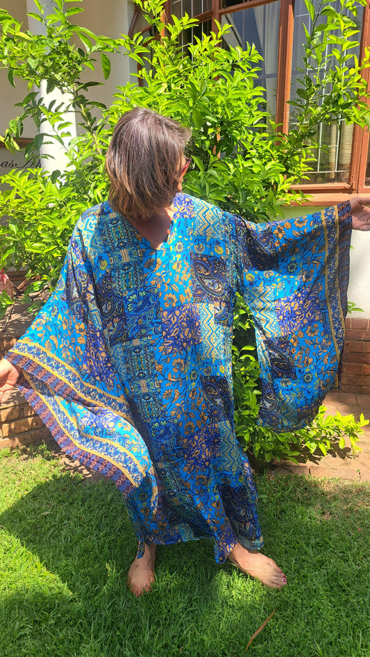 Blue Hue Kimono Kaftan