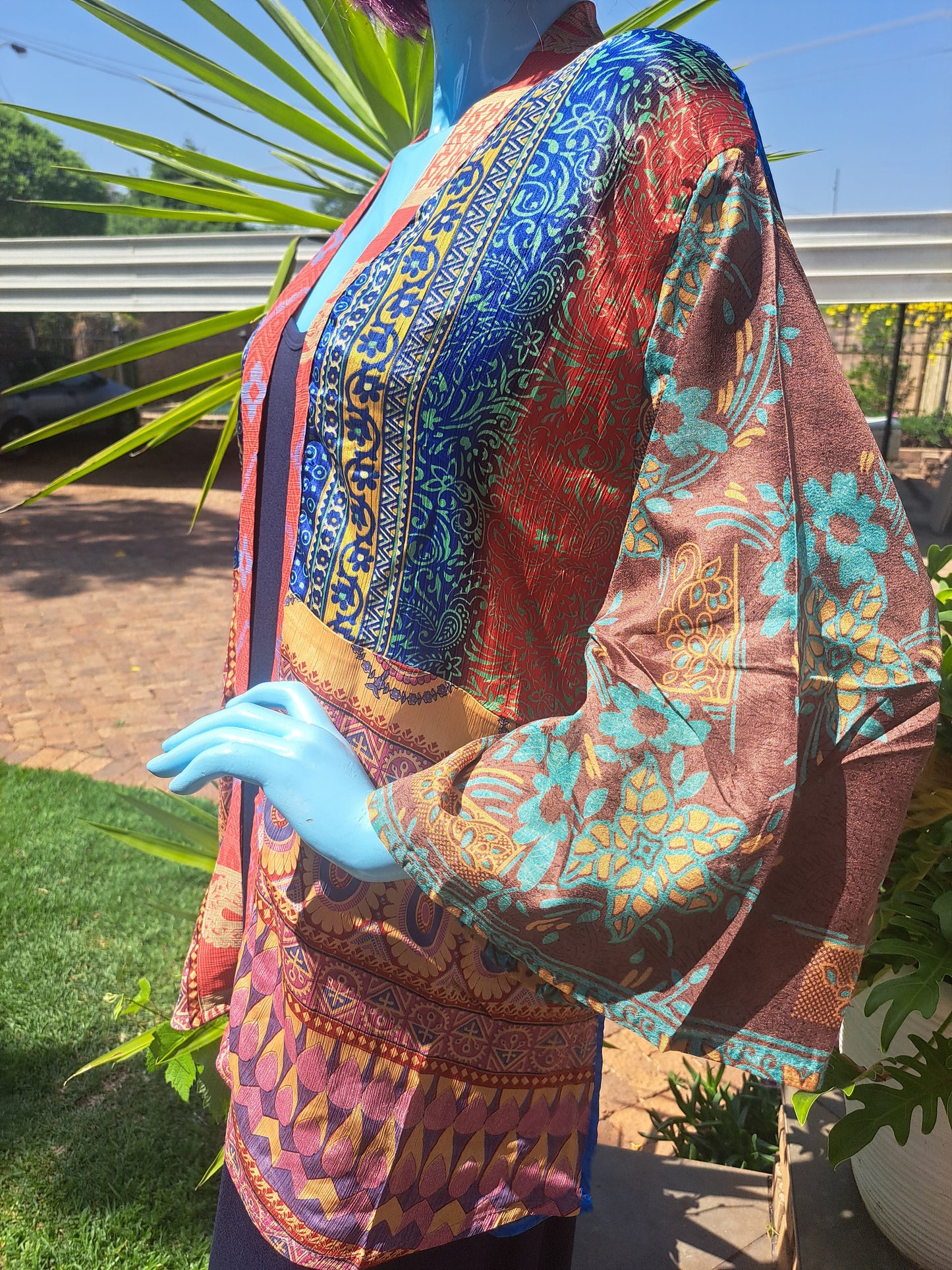 Gold & Royal Blue Kimono