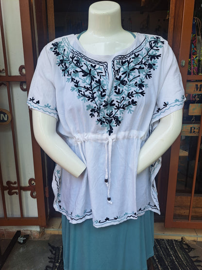 Black & White Kaftan Blouse