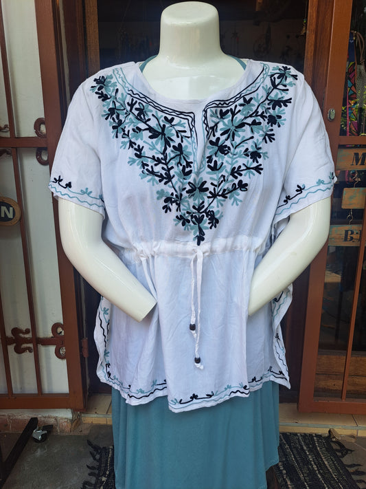 Black & White Kaftan Blouse