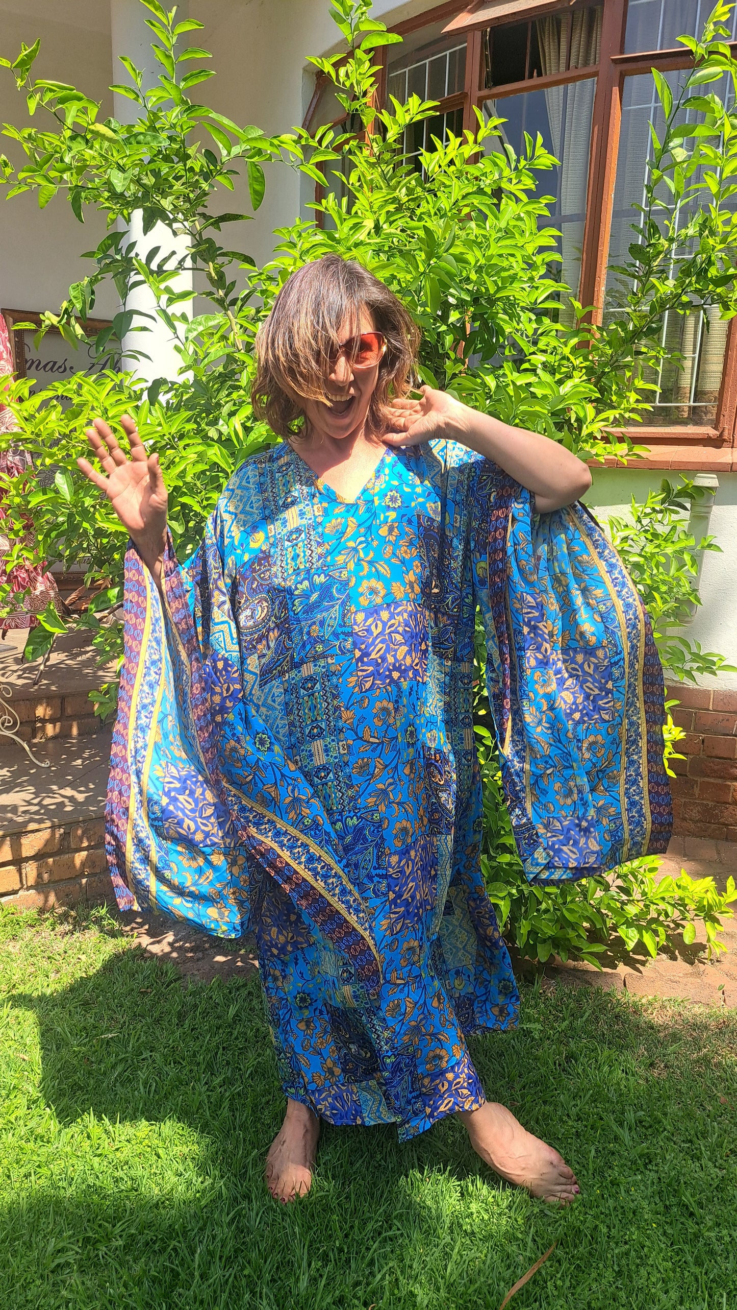 Blue Hue Kimono Kaftan