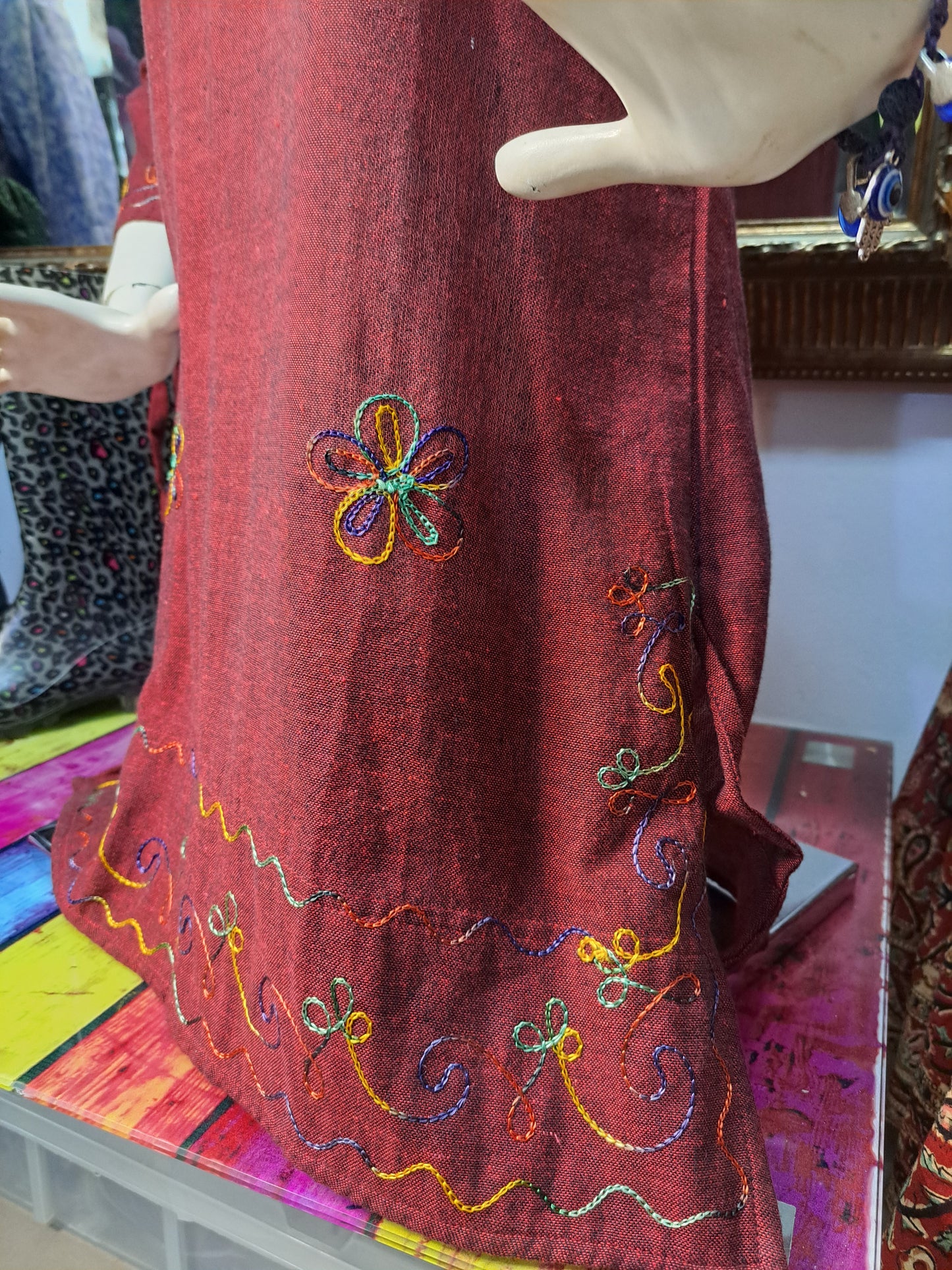 Burgundy Kurti
