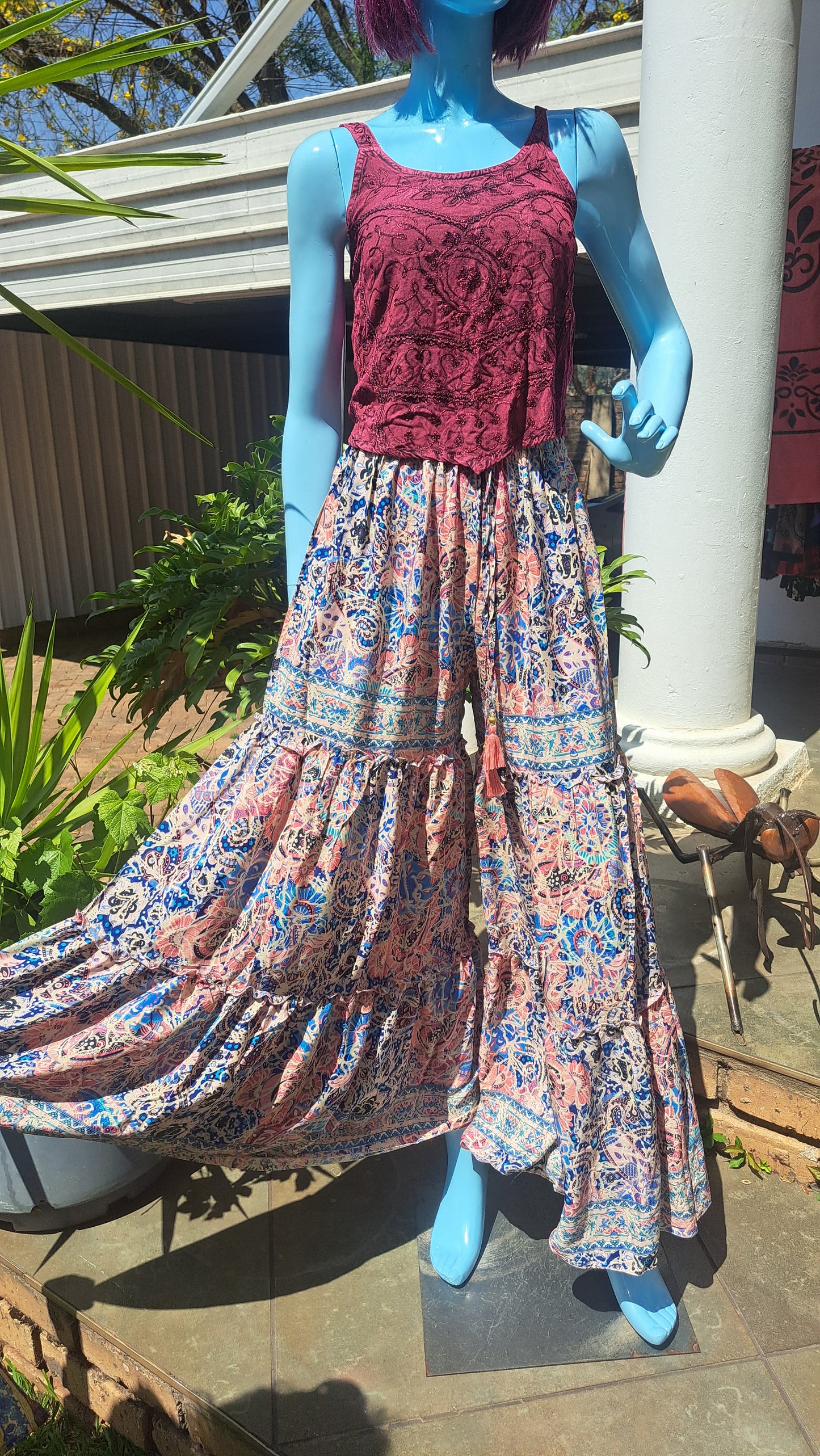 Pastel Paisley Flared Gypsy