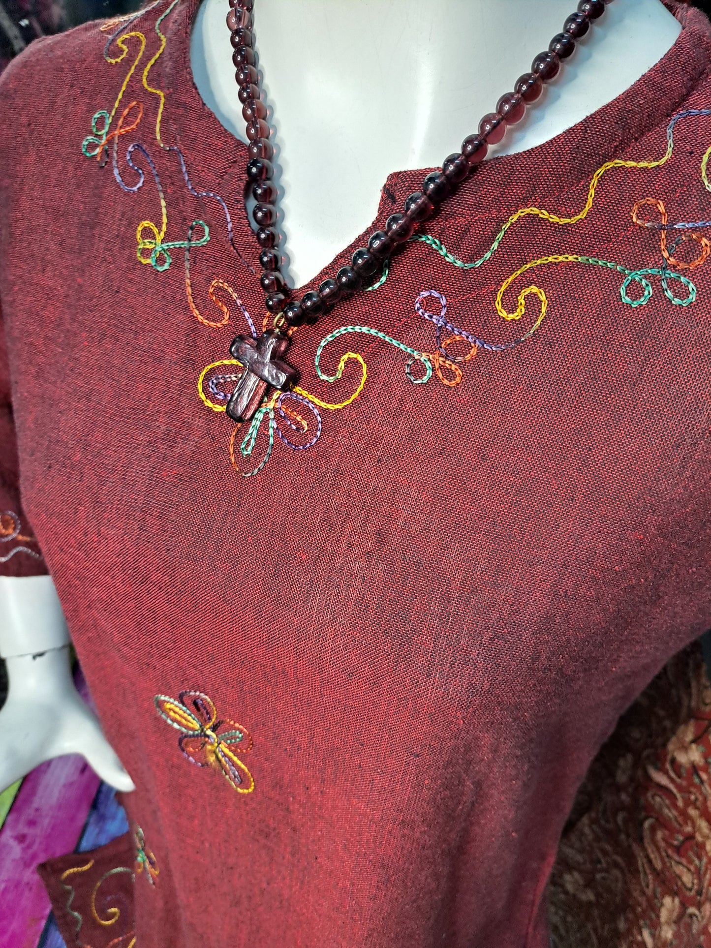 Burgundy Kurti