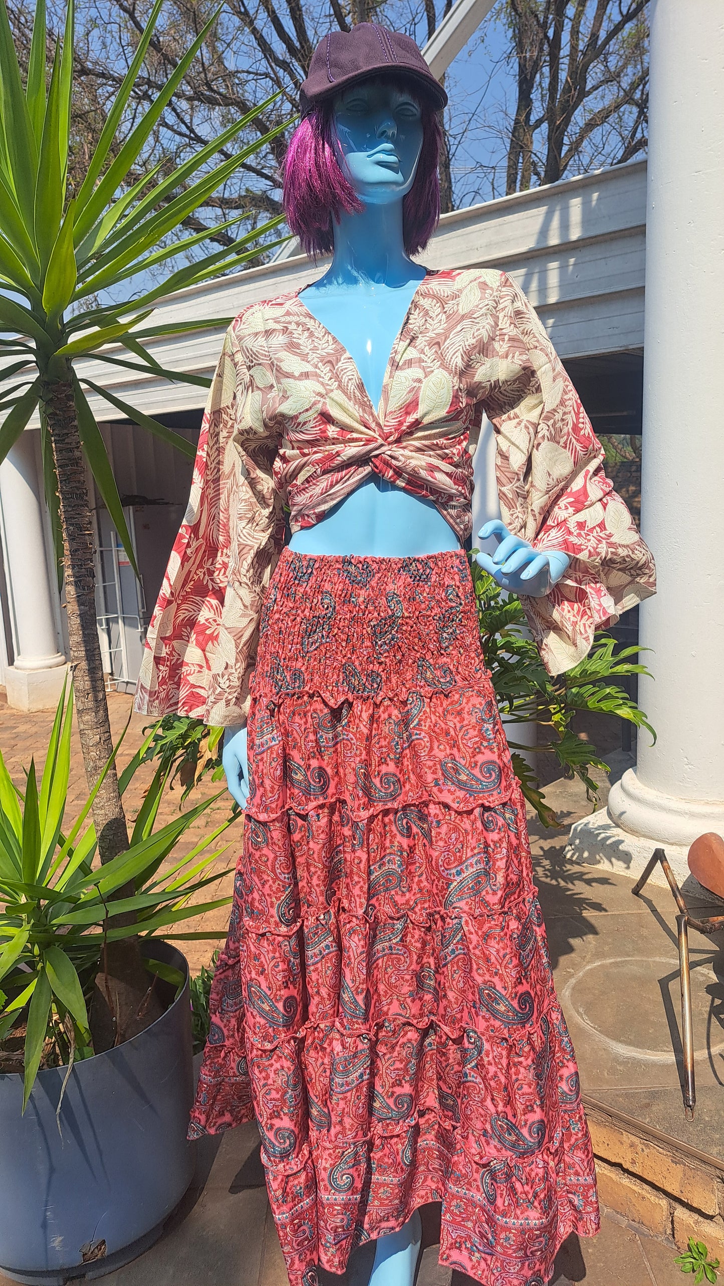 Rust Red & Paisley