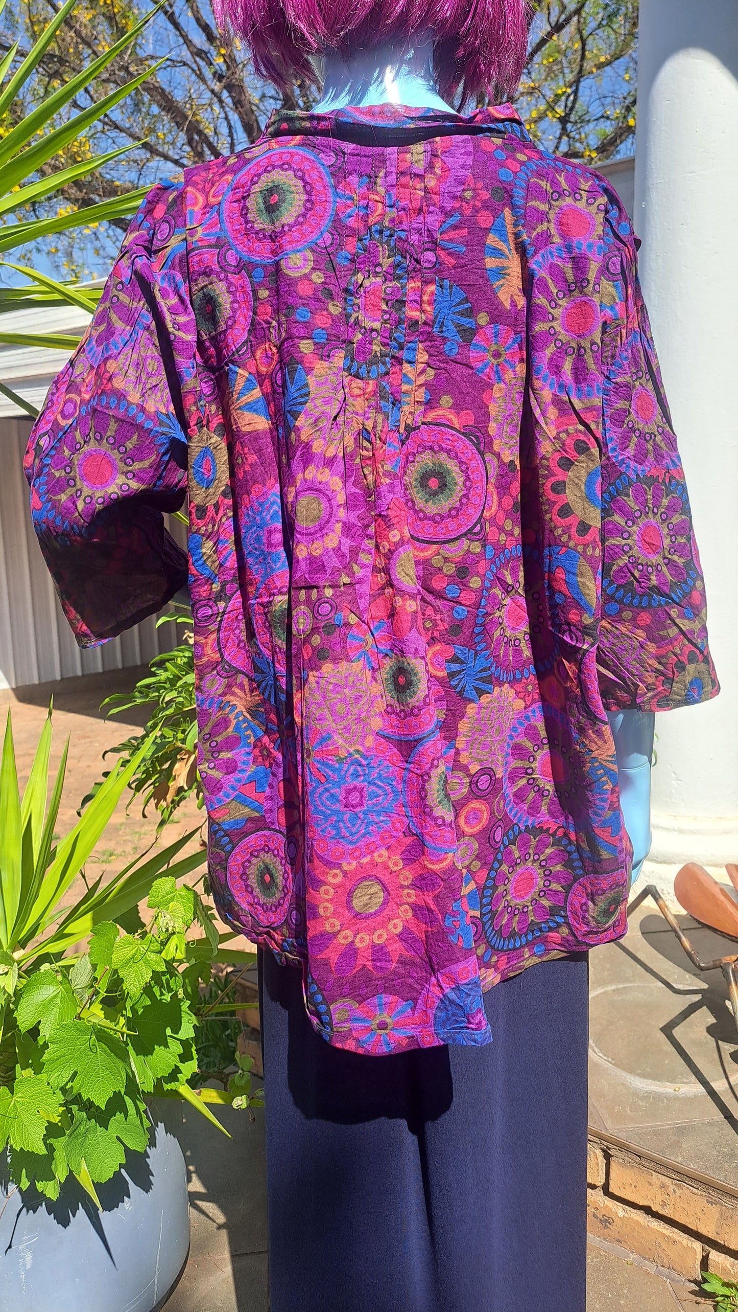 Plum Crazy Mandala Blouse