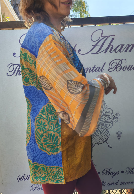 Short Kimono Orange Sleeve