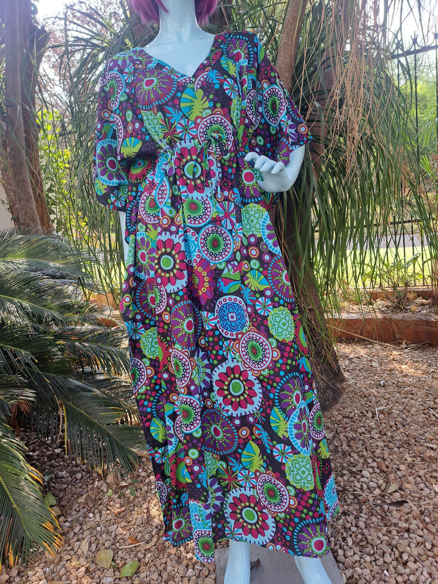 Mandala Kaftan Black