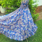 Blue Paisley Spanish Frill