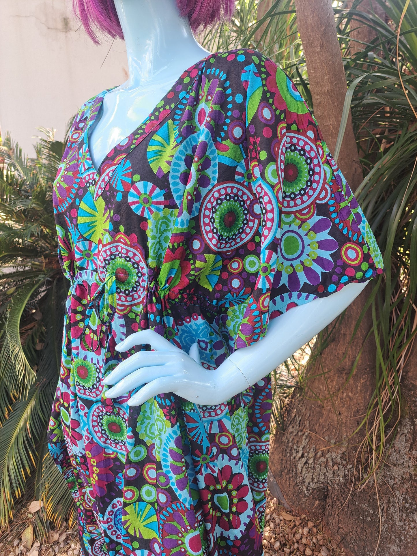Mandala Kaftan Black