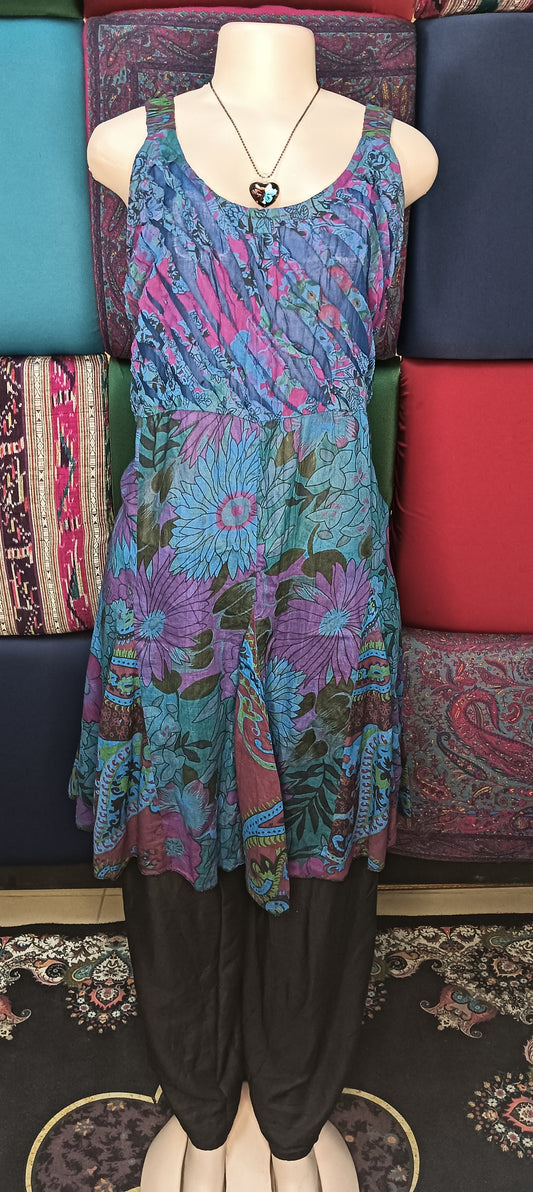 Indigo Garden Rip Dress
