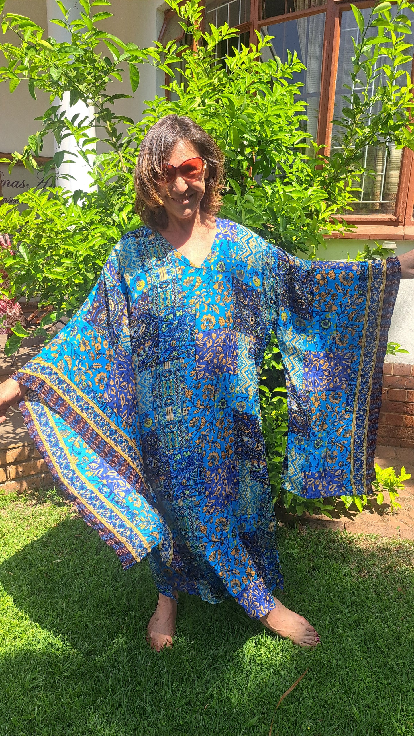 Blue Hue Kimono Kaftan