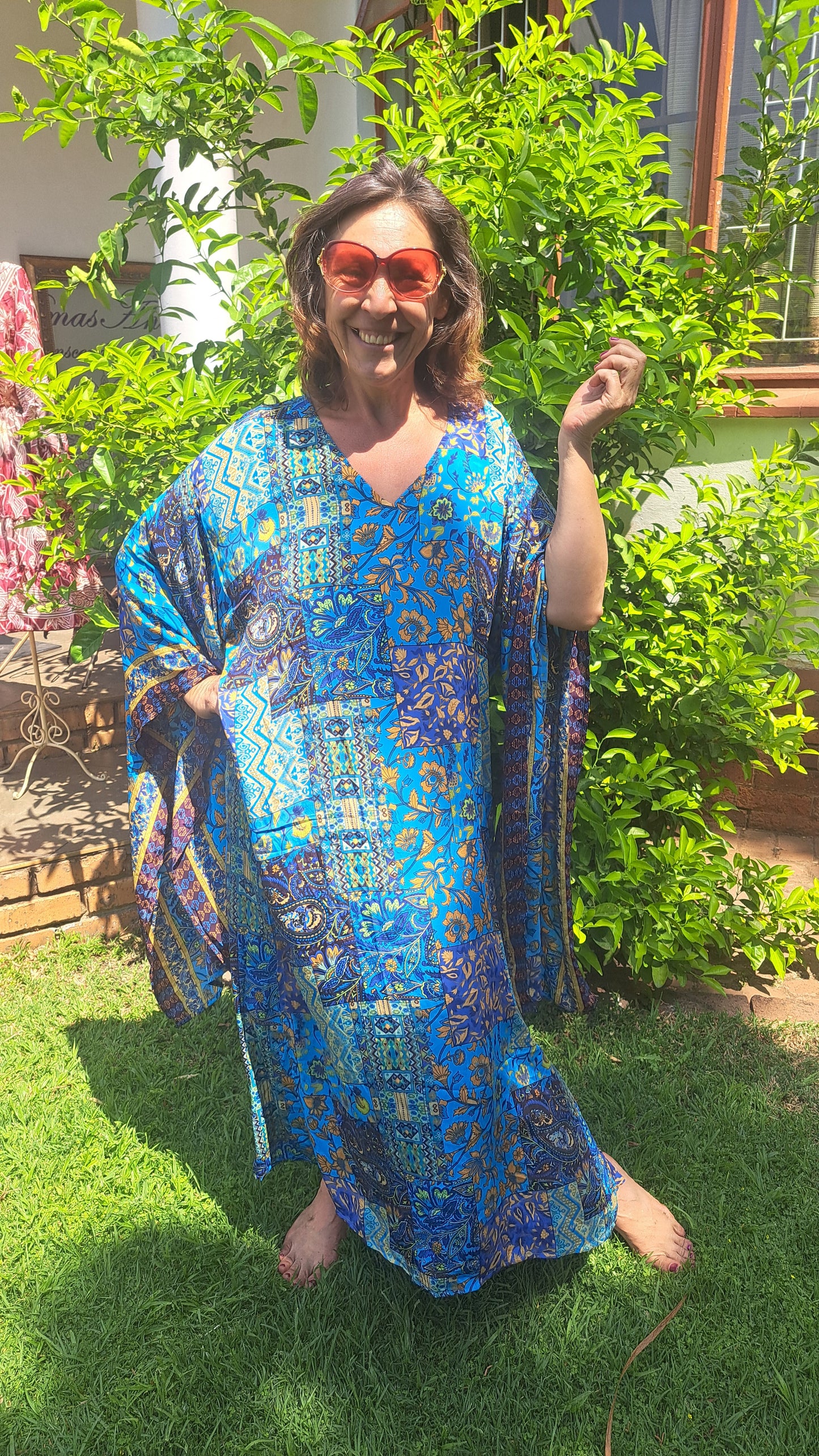 Blue Hue Kimono Kaftan