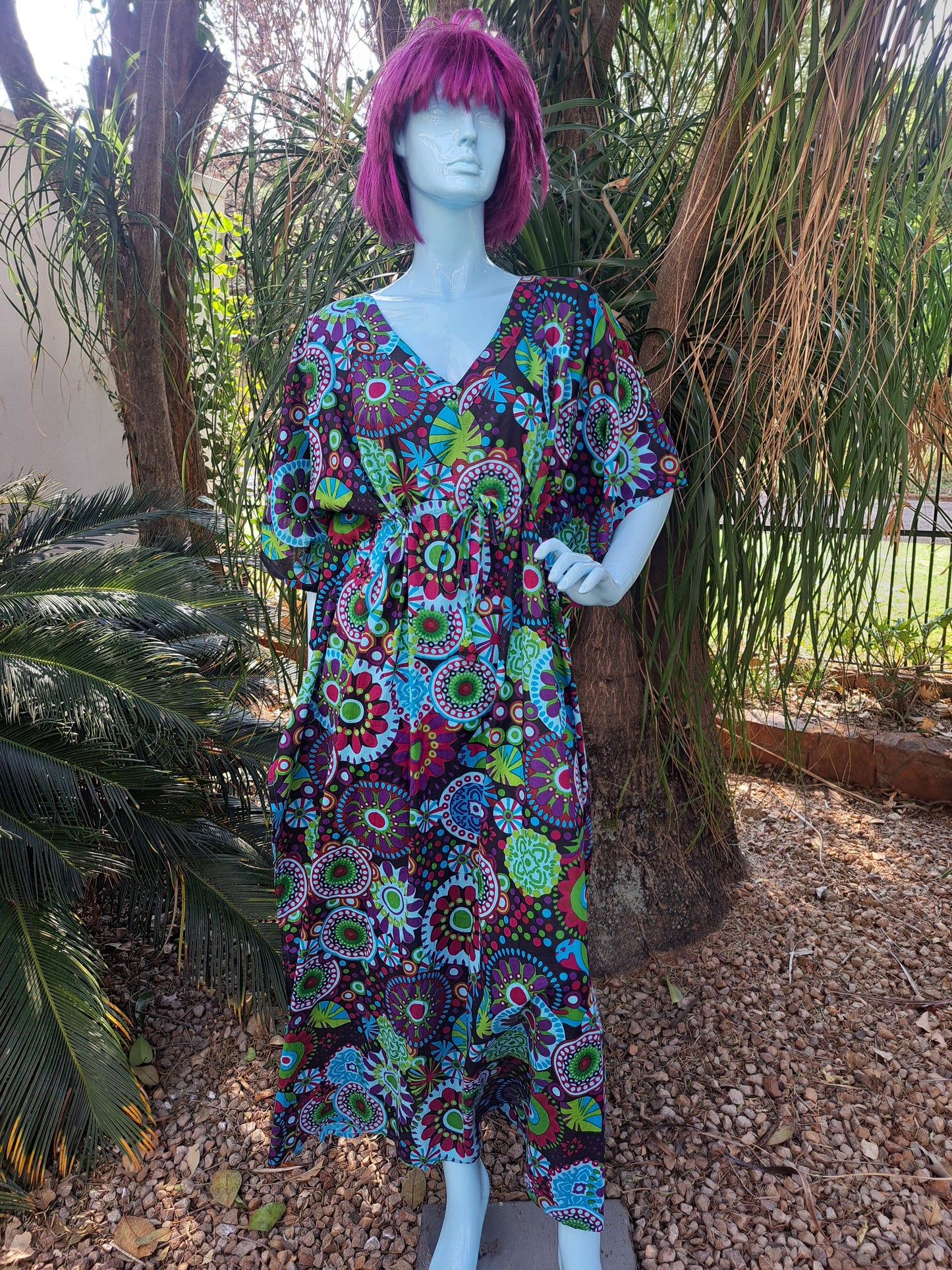 Mandala Kaftan Black