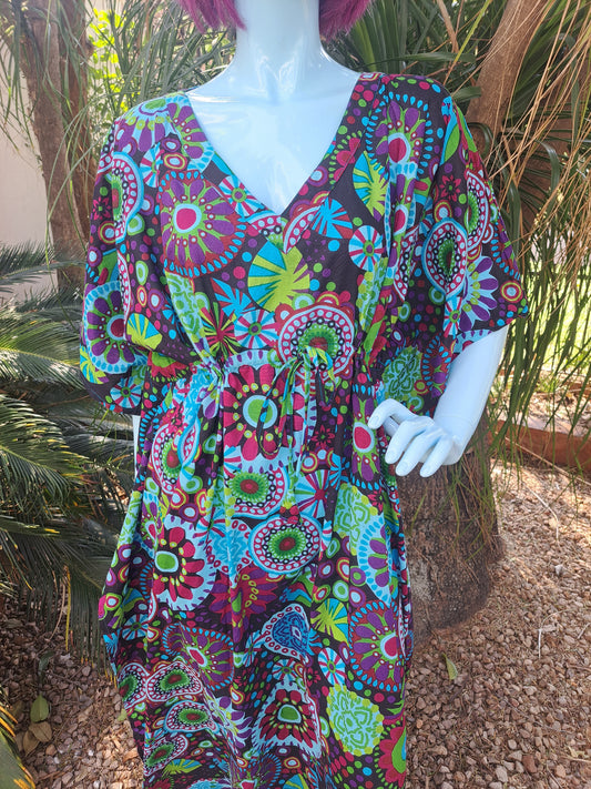 Mandala Kaftan Black