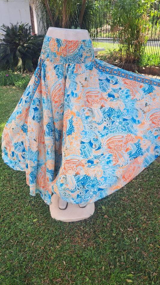 Sunny Sky Rouged Skirt