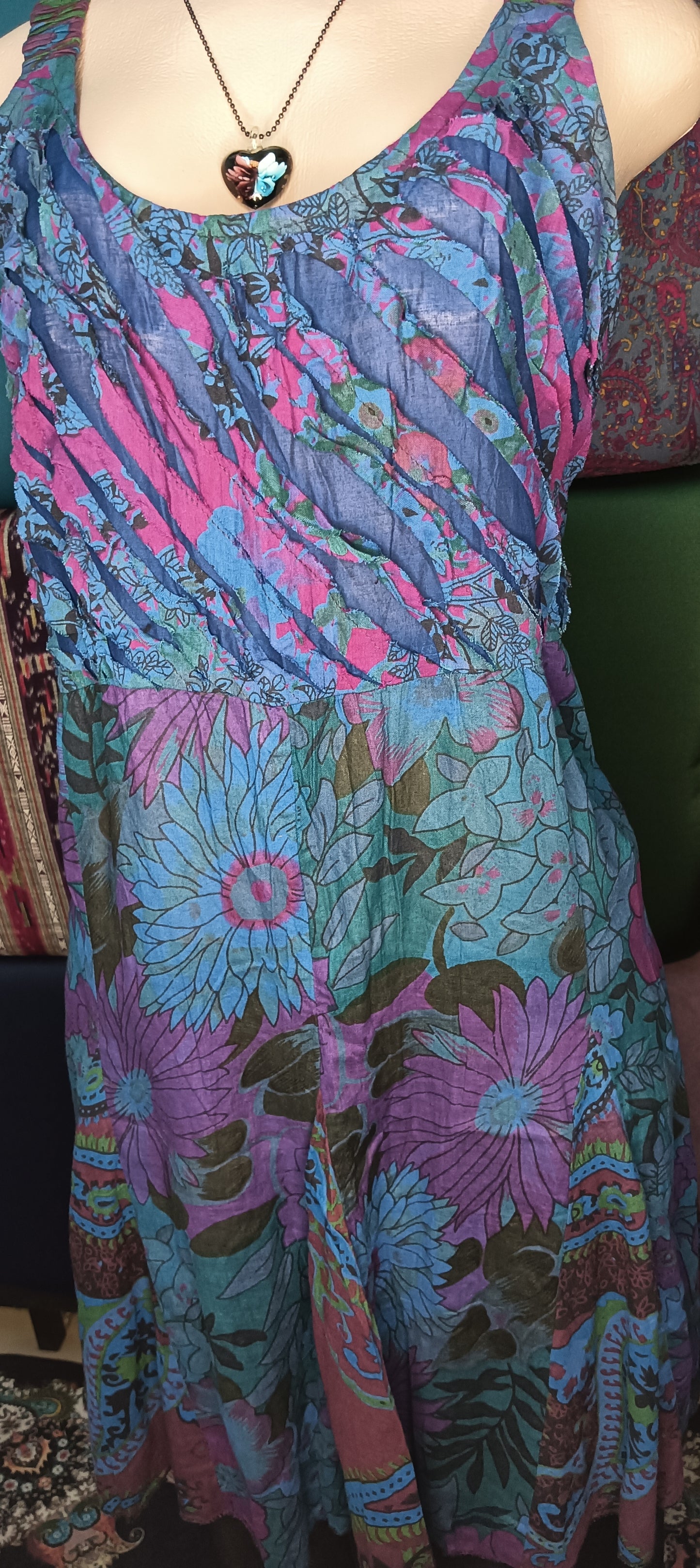Indigo Garden Rip Dress