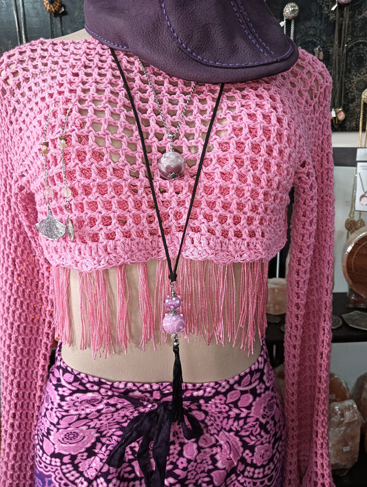 Crochet Crop Sleeved