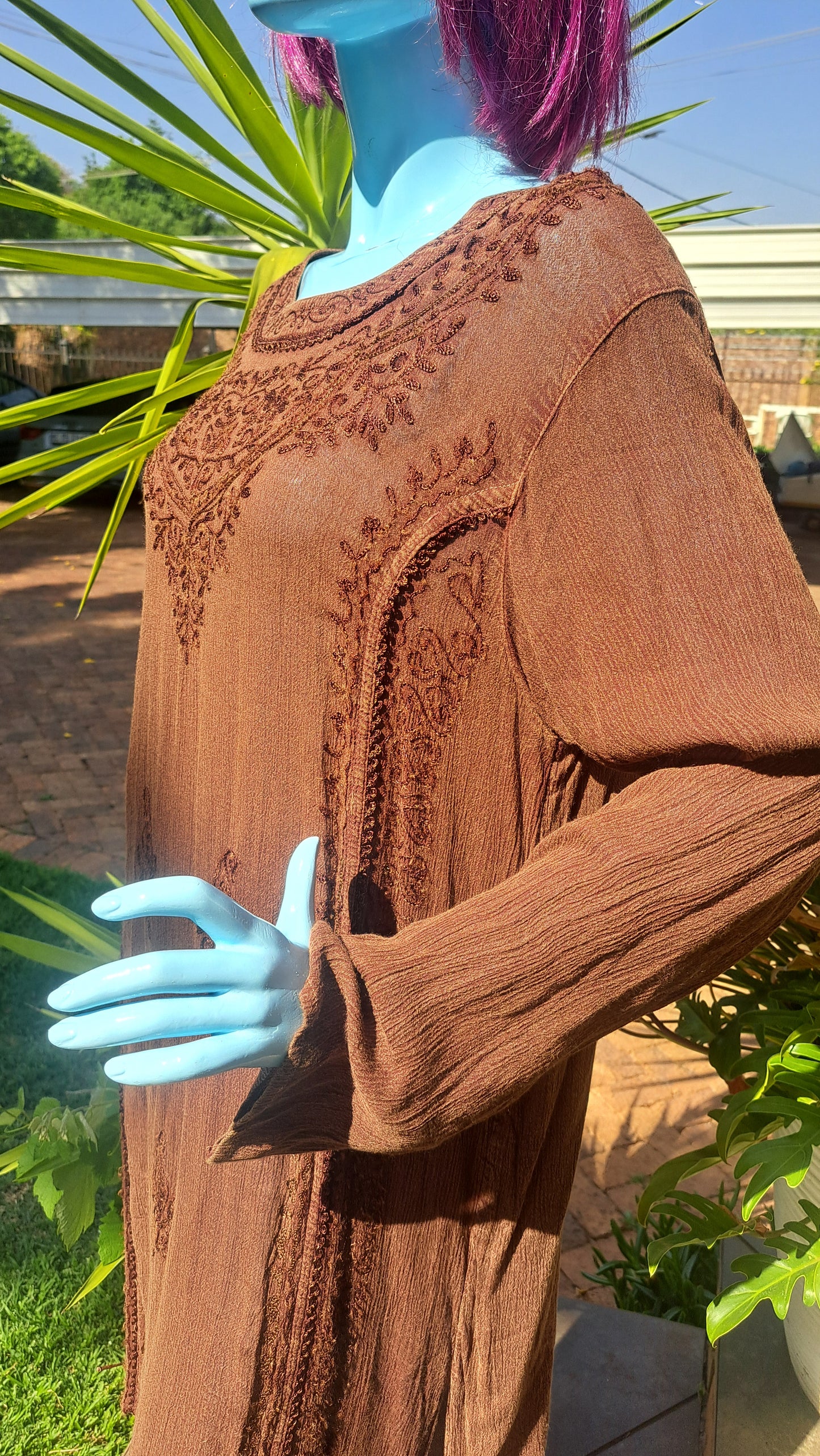 Detailed Chocolate Kurta