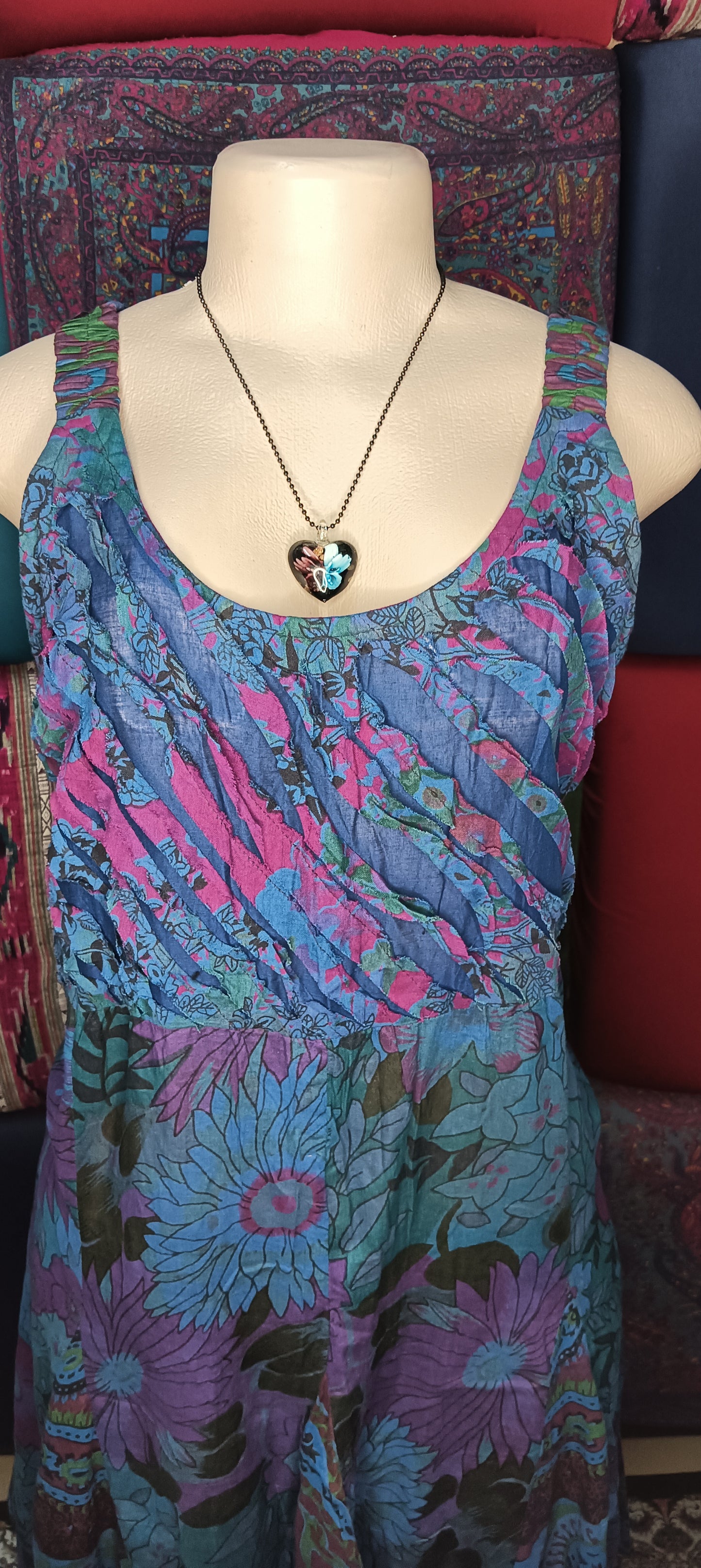 Indigo Garden Rip Dress
