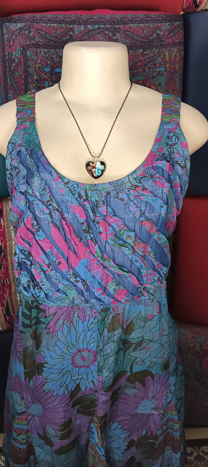 Indigo Garden Rip Dress