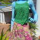 Emerald Embroidered Crop