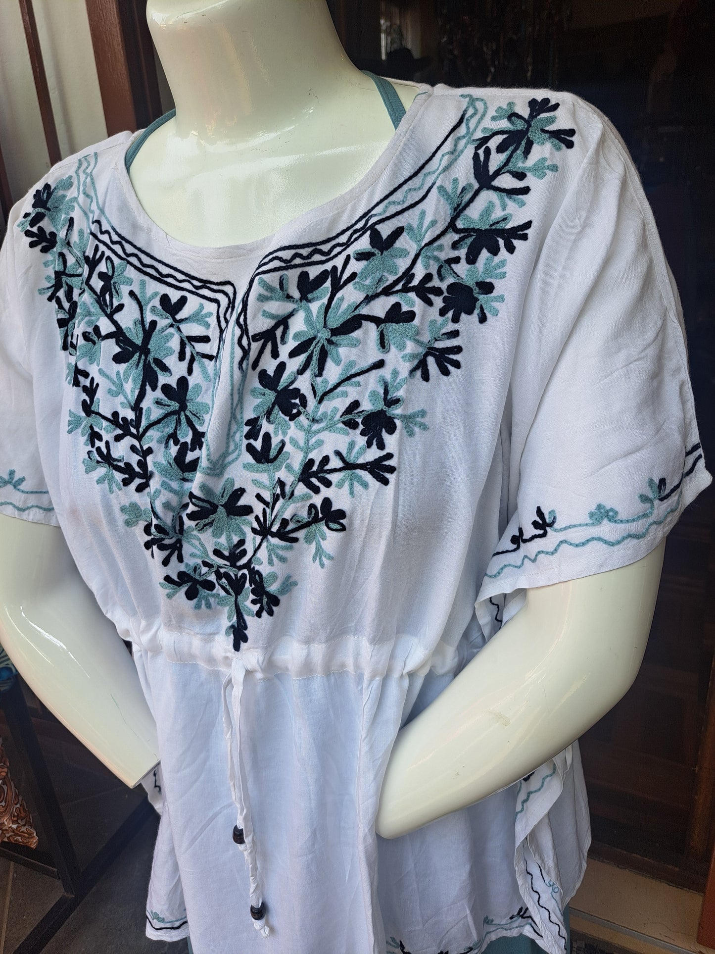 Black & White Kaftan Blouse