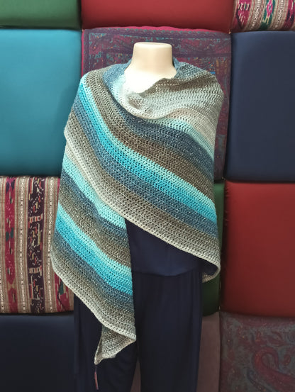 Stone & Twilight Shawl