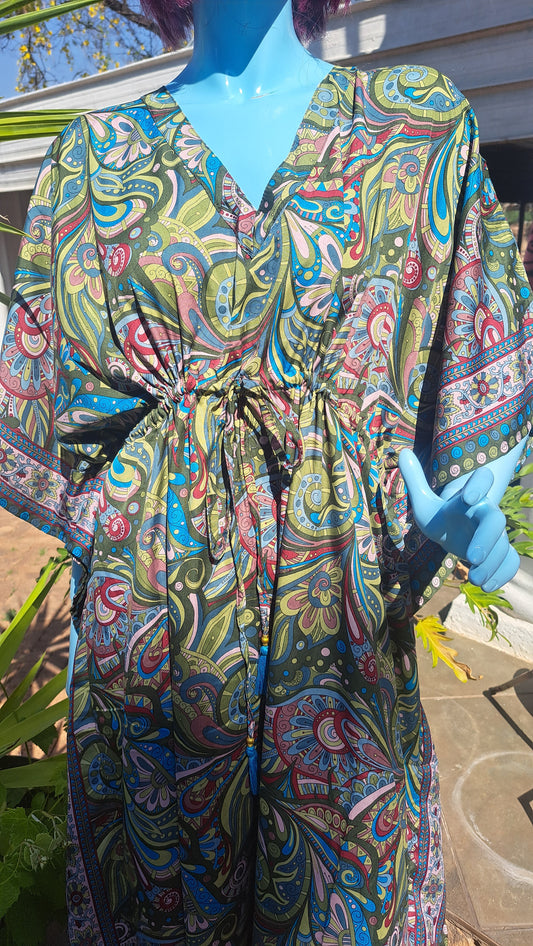 Olive Explosion Kaftan