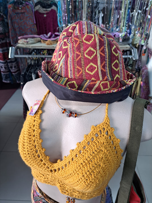 Golden Crochet Crop
