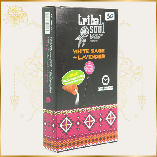 Tribal Soul White Sage and Lavender Backflow Incense Cones