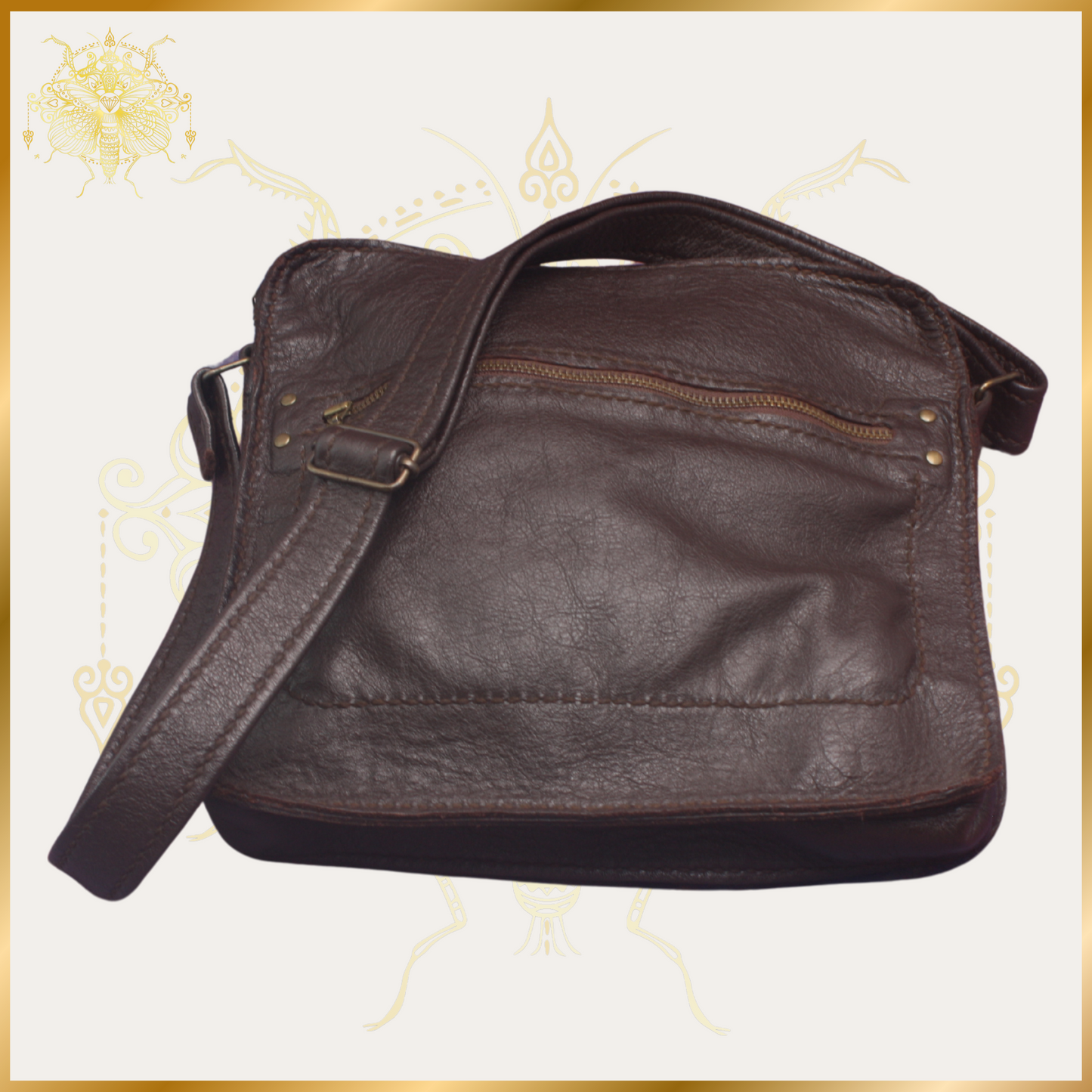 Leather Zipper Bag