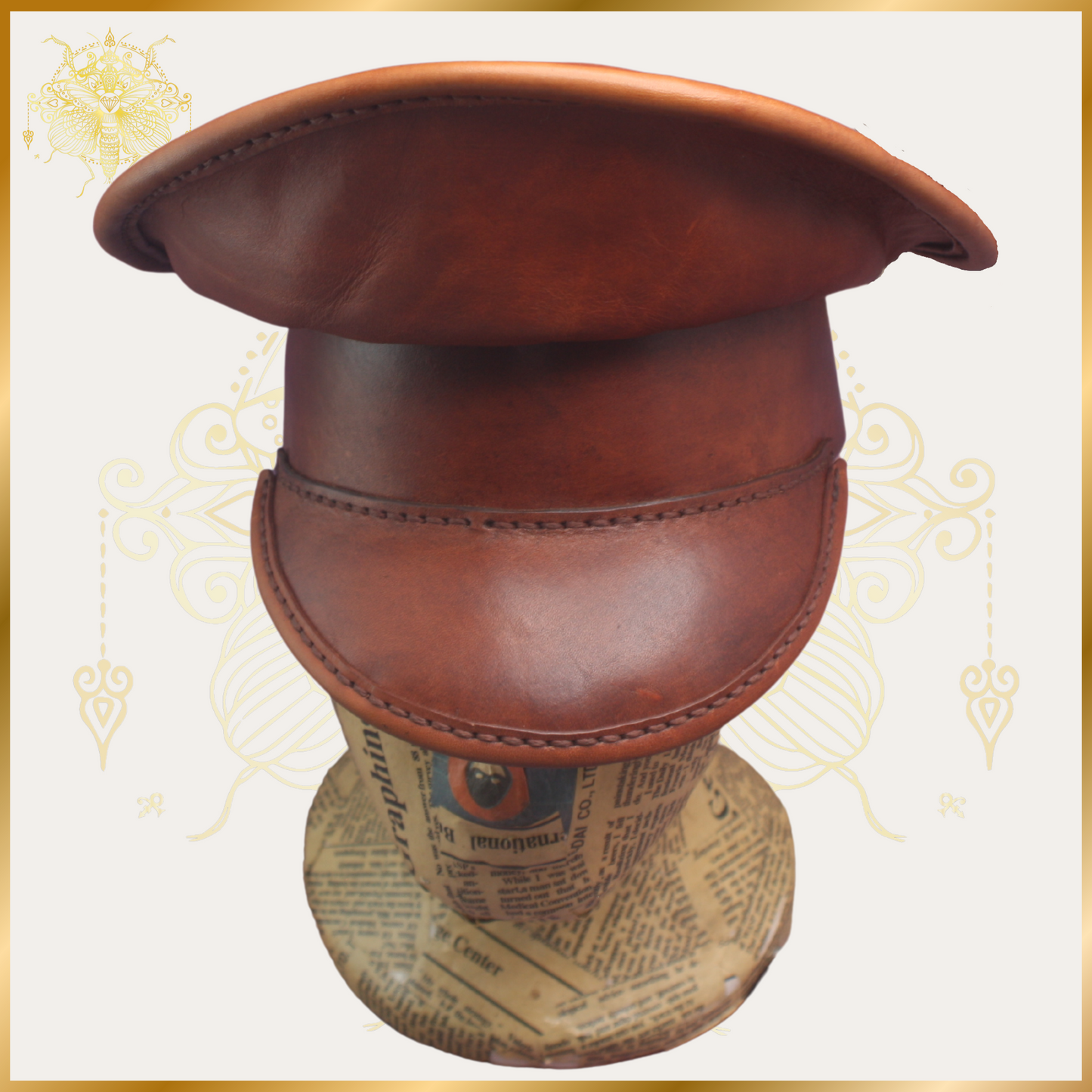 Leather Commanders Hat