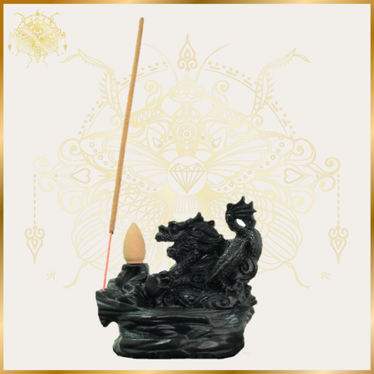 Small Twisted Dragon Backflow Incense Burner