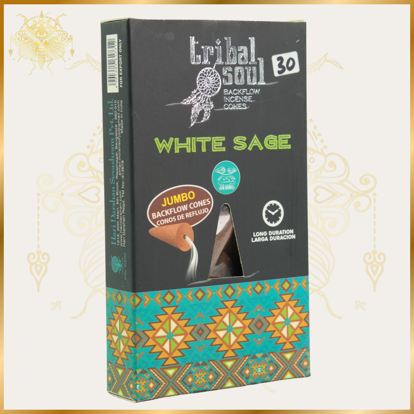 Tribal Soul White Sage Backflow Incense Sticks