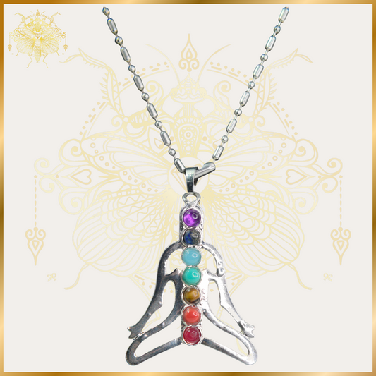 Seven Chakras Yoga Pendant Necklace