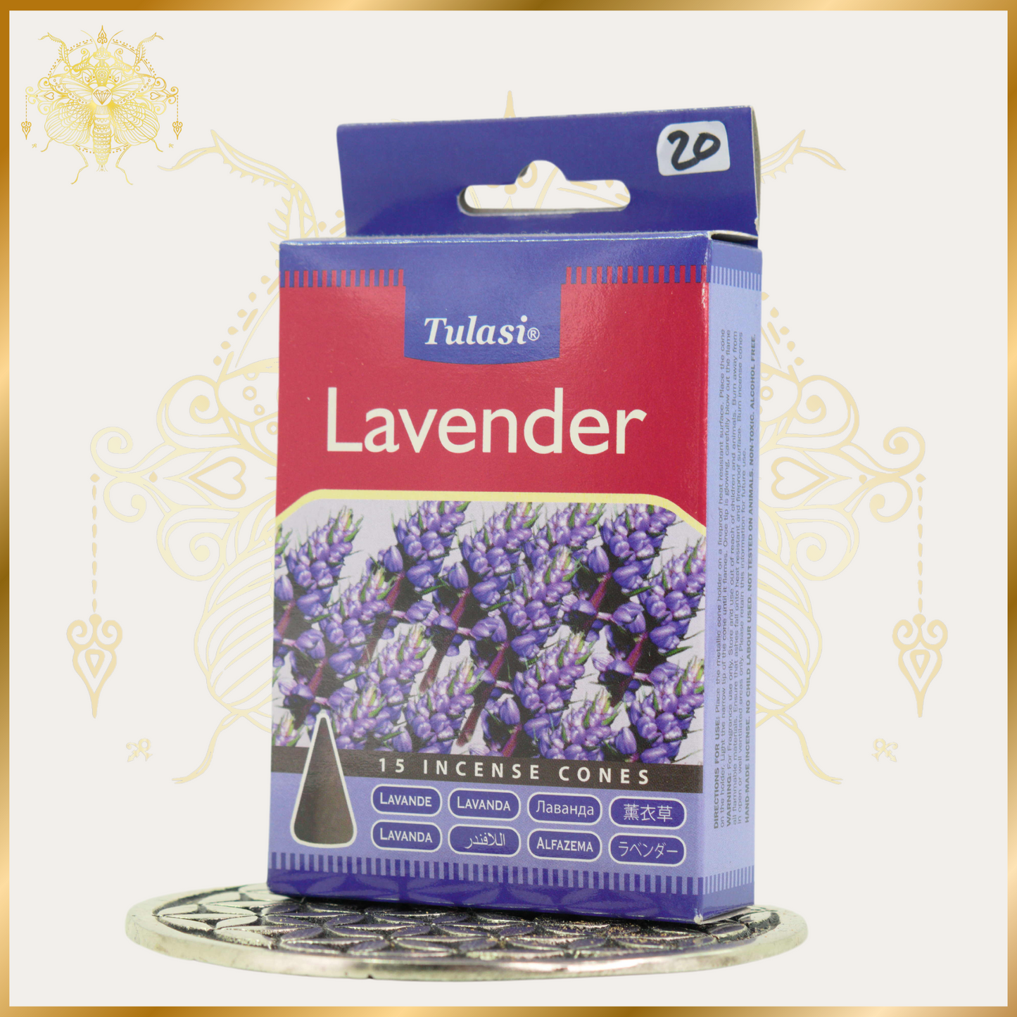 Tulasi Lavender Incense Cones