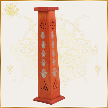 Hamsa Tower Incense Burner