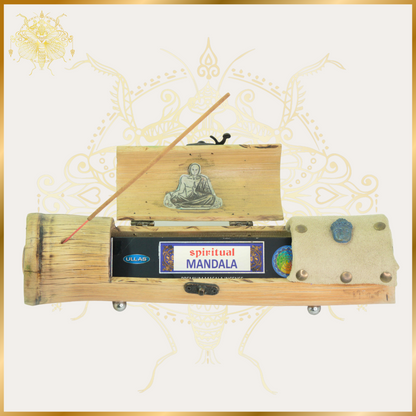 Bamboo Buddha Incense Holder